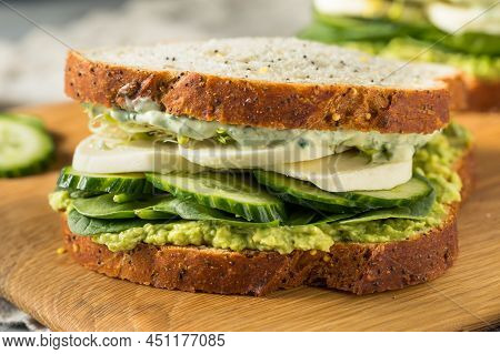 Homemade Healthy Green Goddess Sandwich