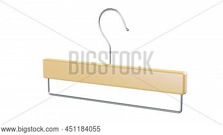 Coat Hanger Isolated On White 3d Render