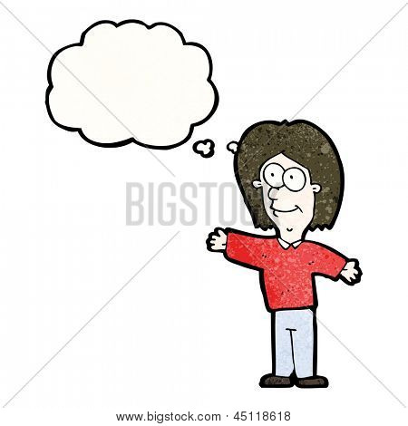 cartoon happy friendly man