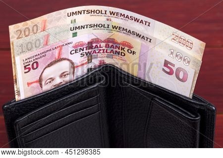 Swazi Money - Lilangeni In The Black Wallet