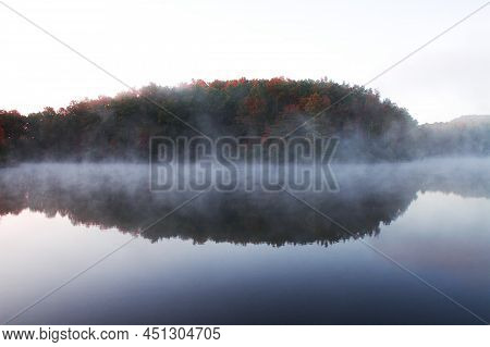 Boley Lake At Babcock State Park, In West Virginia