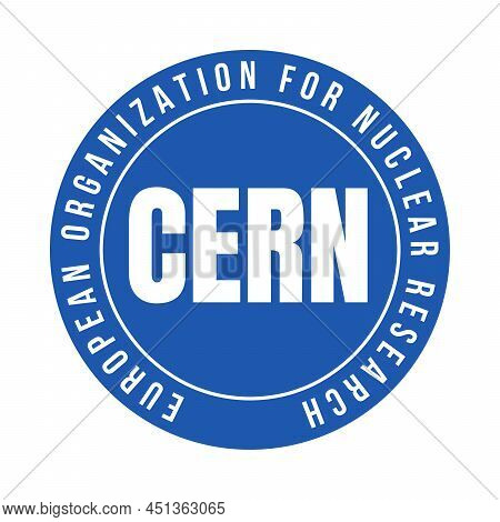 Cern European Organization For Nuclear Research Symbol Icon