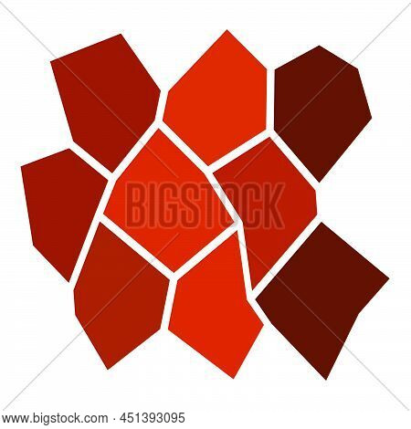 Stone, Rock, Pebble Wall Pattern, Texture. Construction, Building, Revetment Concept Illustration