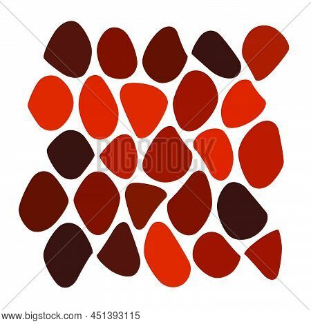 Stone, Rock, Pebble Wall Pattern, Texture. Construction, Building, Revetment Concept Illustration