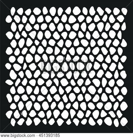 Stone, Rock, Pebble Wall Pattern, Texture. Construction, Building, Revetment Concept Illustration