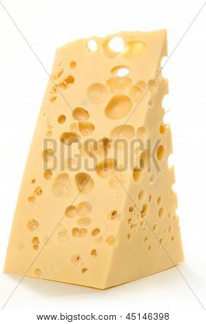 Kaas op witte achtergrond