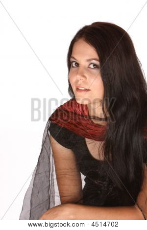 dunkle Haare