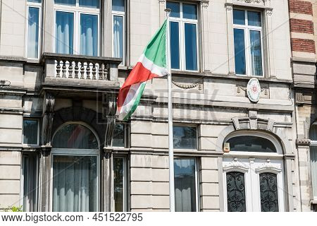 Brussels- Belgium - 07 03 2019, Sign And Facade Of The Embassy Of Burundi
