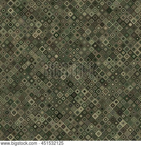 Abstract Khaki Geometric Seamless Pattern. Modern Stylish Ornament Texture