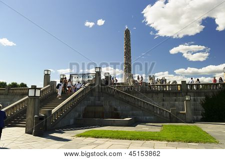 Vigeland Sculpture arrangiamento, Parco Frogner, Oslo, Norvegia