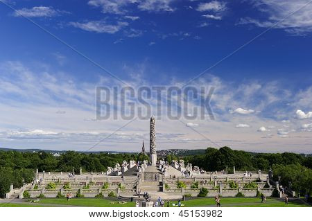 Vigeland Sculpture arrangiamento, Parco Frogner, Oslo, Norvegia
