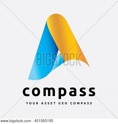 Asset Compass Logo Can Be Mainly Suitable For  Construction, Real Estate, Law, Tourism, Architectura
