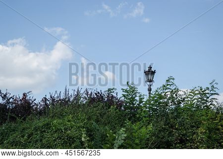 Petrovaradin, Serbia - July 17. 2019: Medieval Petrovaradin Fortress Novi Sad Serbia. Newer Lighting