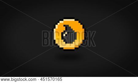 Pixel Oil Coin Background - High Res 4K Wallpaper