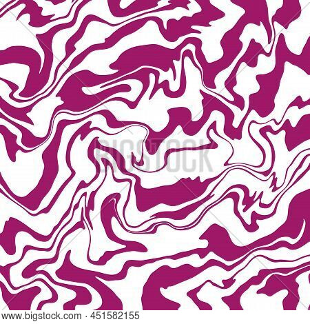 Vector Illustration. Marble Texture. Splash Of Paint. Monochrome Liquid Background.
