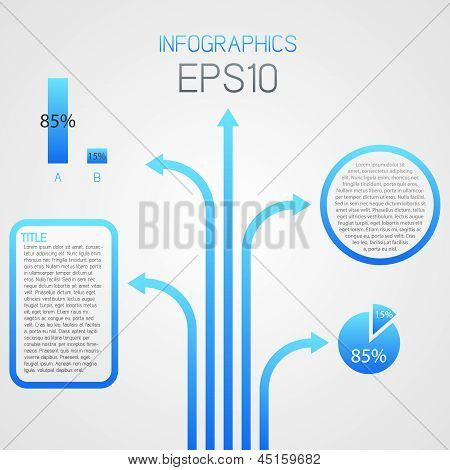 Vector conjunto de infografía