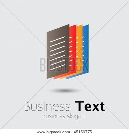 Documenti Office colorati o carta file - Vector Graphic
