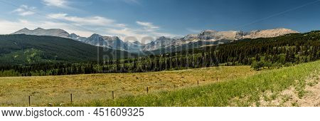 Looking Down Into The Cutbank Area Of Glacier National Park