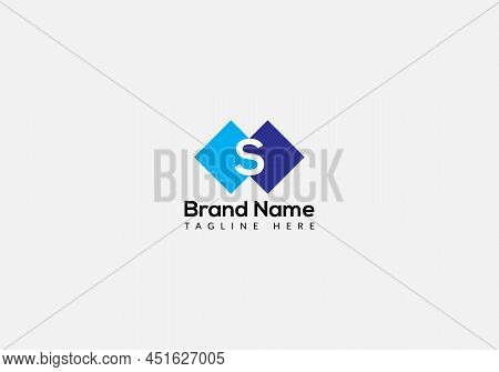 Abstract S Letter Initial Modern Logo Design