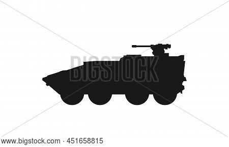 Boxer Armoured Fighting Vehicle Icon. War, Military And Weapon Symbol. Isolated Vector Image