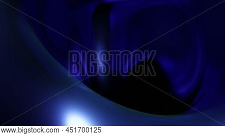 Tunnel With Bumps. Design. Movement In 3d Tunnel Is Like In Vessel. Smooth Reflection On Bumps Insid
