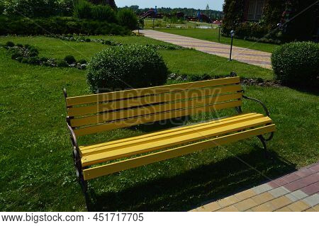 Small Architectural Forms In The Park, Benches