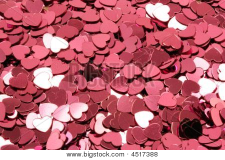 Pink Heart Confetti