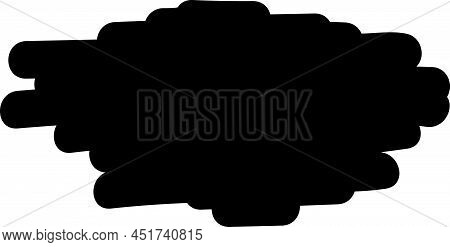 Black Simple Vecrot Graphic Element Text Bubble