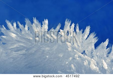 Coleção de belas torres de cristal de gelo