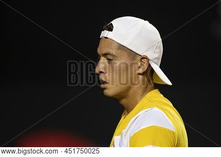 Rio, Brazil - February 15, 2022: Sebastian Baez (arg) Plays Against Thiago Monteiro (bra) In Match A
