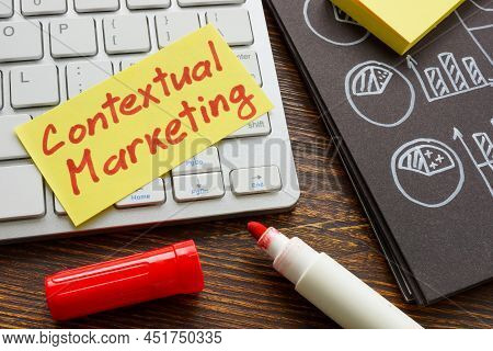 Contextual Marketing Words On The Memo Stick.
