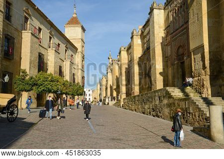 The Old Center Of Cordova On Andalusia In Spain