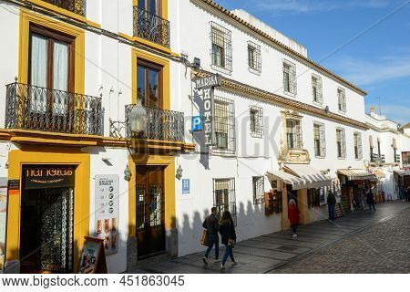 The Old Center Of Cordova On Andalusia In Spain