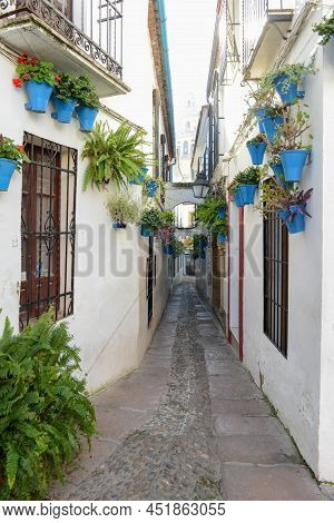 The Flower Alley Of Cordova On Andalusia, Spain