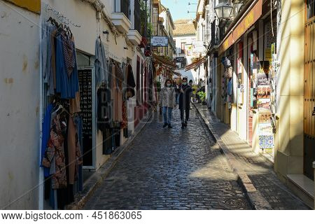 The Old Center Of Cordova On Andalusia In Spain