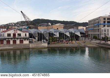 New Zealand, Wellington - January 10 2020: The View Of Karaka Cafe Exterior On January 10 2020 In We