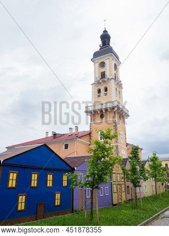 Kamianets-podilskyi City Hall Or Town Hall, Also Known As Ratusha. Located On The Polish Market Squa