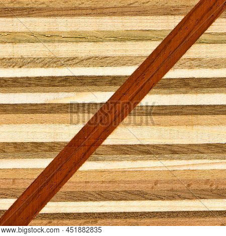 Wooden Marquetry, Patterns Created From The Combination Of Different Woods, Wooden Floor, Parquet, C