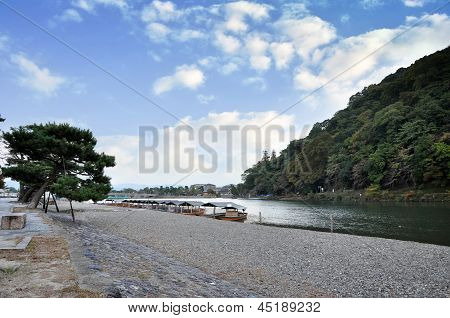 Bellissimo paesaggio a Arashiyama, Kyoto City, Giappone