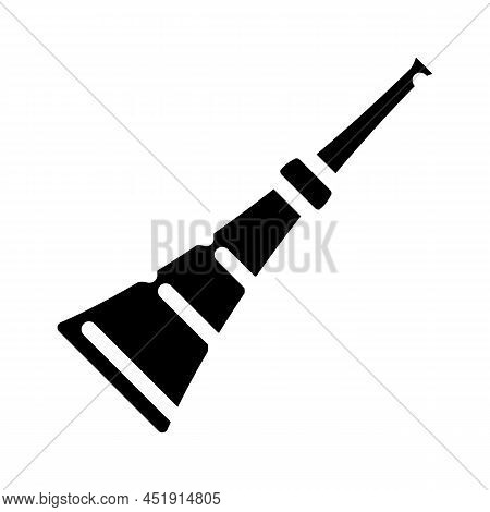 Fipple Flute Glyph Icon Vector. Fipple Flute Sign. Isolated Contour Symbol Black Illustration