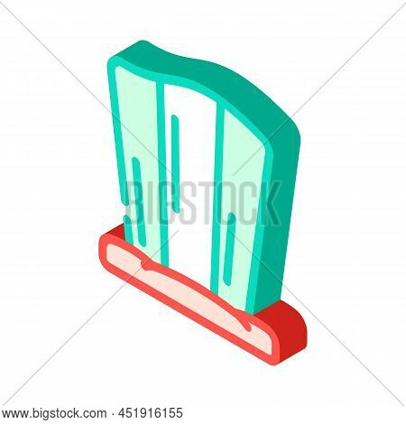 Fan Hat Funny Accessory Isometric Icon Vector. Fan Hat Funny Accessory Sign. Isolated Symbol Illustr
