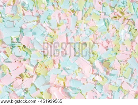 Close-up Image Of Microplastics. Impact Of Micro Plastic On The Food Chain. The Idea Of Micro Plasti