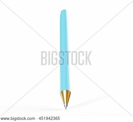 Ball Pen Mockup Isolated On White Background - 3d Render