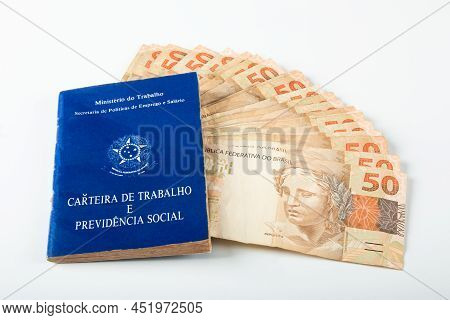 Brazilian Document Work And Social Security (carteira De Trabalho E Previdencia Social) With Brazili
