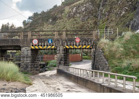 The Access Bridge To Downhill Beach In Northern Ireland