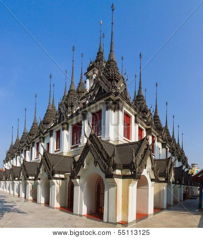 Metal Castle In Ratchanatda Temple Bangkok Thailand
