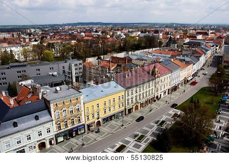 Prostejov from the town hall tower, Czech Republic