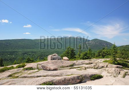 A Distance View Of Cadillac Mountain
