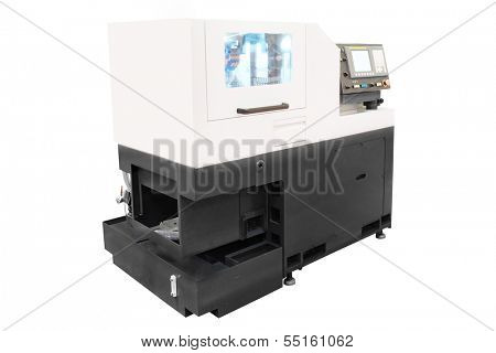 The image of a lathe