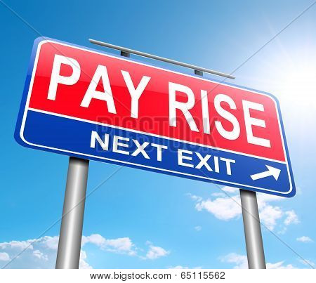 Pay Rise Concept.